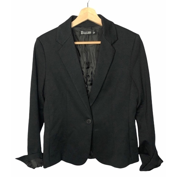 New York & Company Black Single Button Office Blazer 8 - Picture 1 of 9